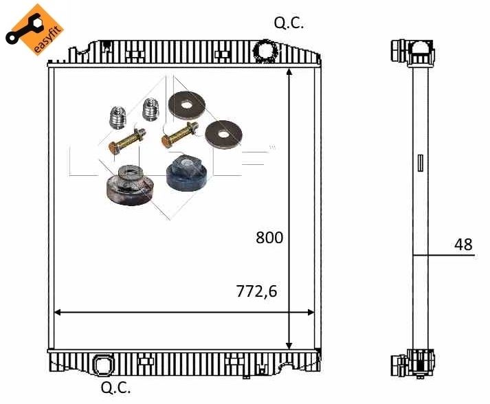 Radiator racire motor
