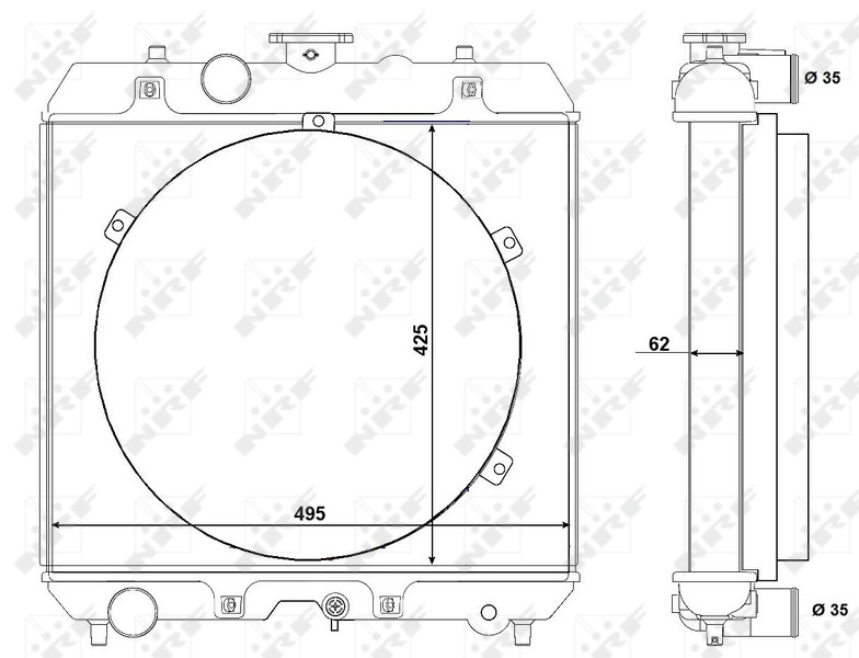 Radiator racire motor