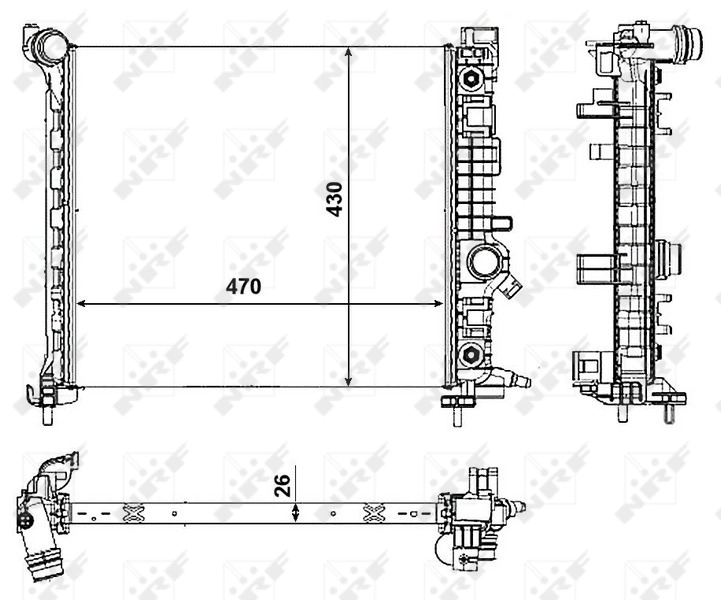 Radiator racire motor