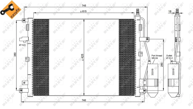Radiator climatizare