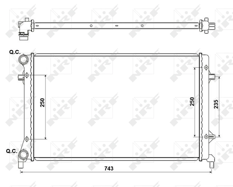 Radiator racire motor