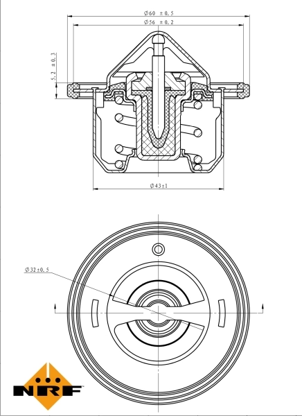 Termostat lichid racire