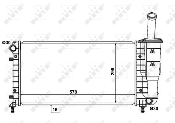 Radiator racire motor