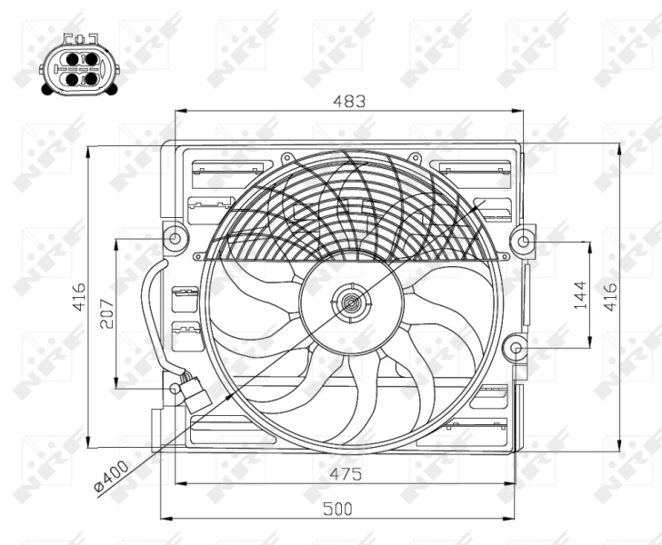 Ventilator radiator racire