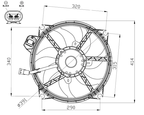 Ventilator radiator racire