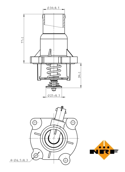 Termostat lichid racire