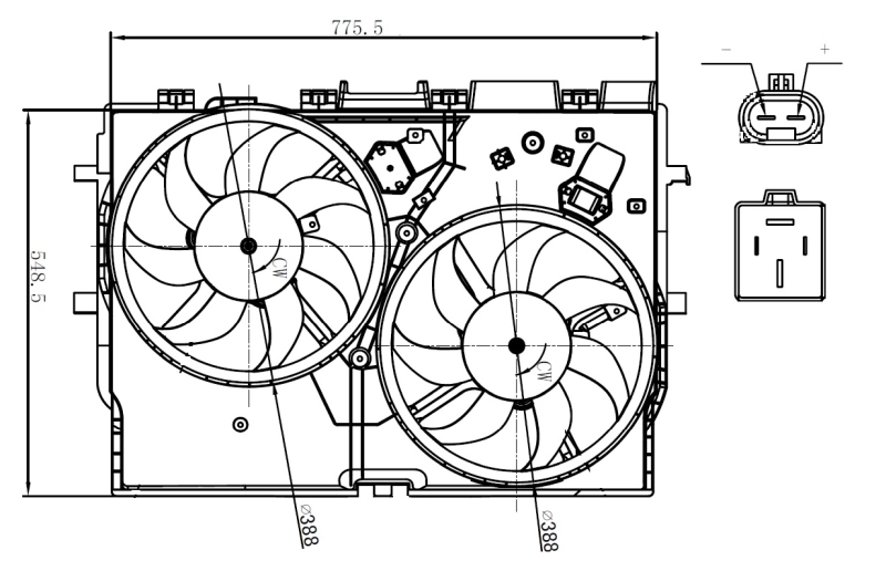 Ventilator radiator racire
