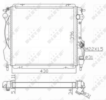 Radiator racire motor