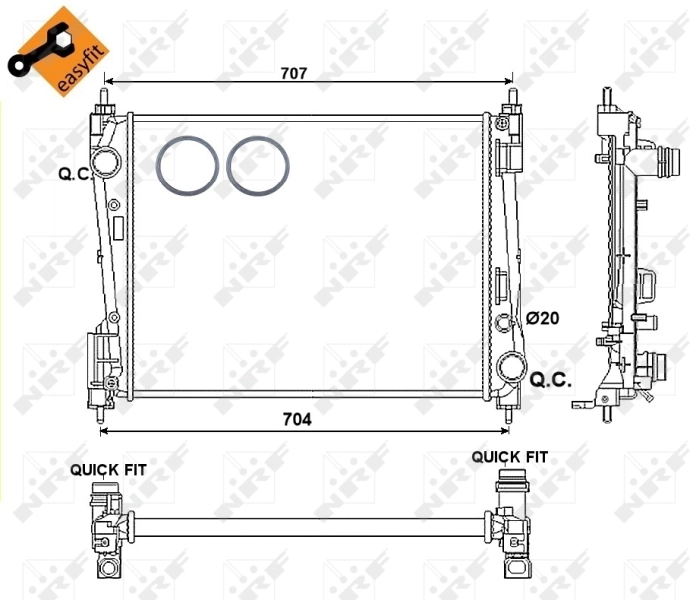 Radiator racire motor
