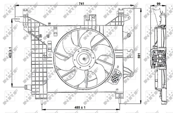 Ventilator radiator racire