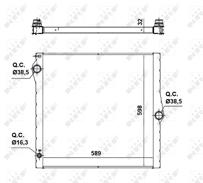 Radiator racire motor
