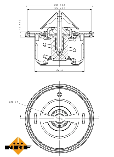 Termostat lichid racire