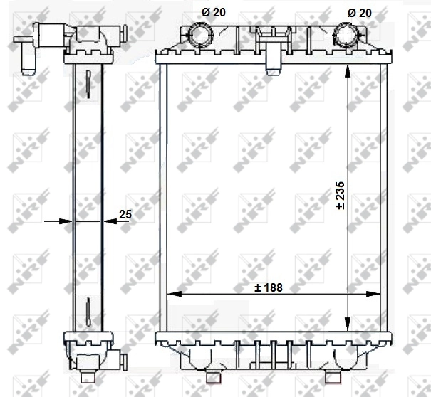 Radiator racire motor