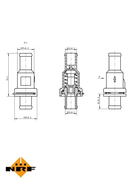 Termostat lichid racire