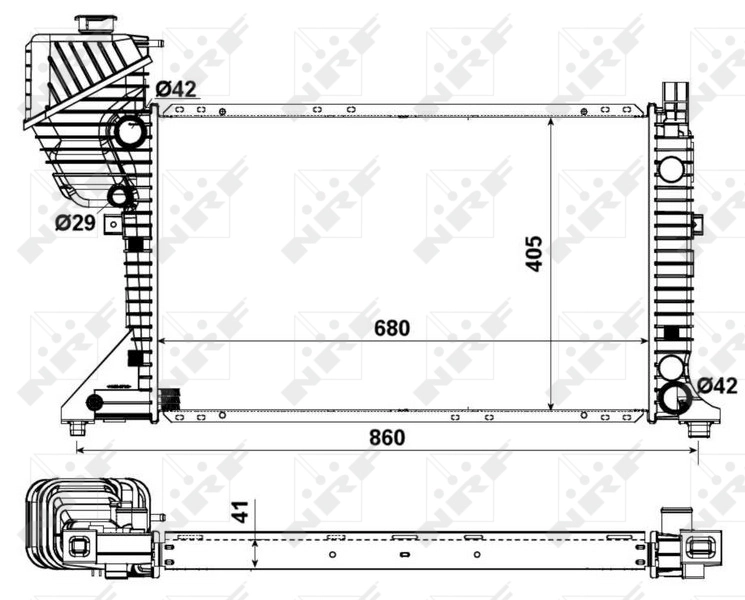Radiator racire motor