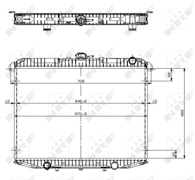 Radiator racire motor