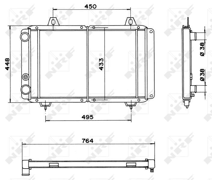 Radiator racire motor