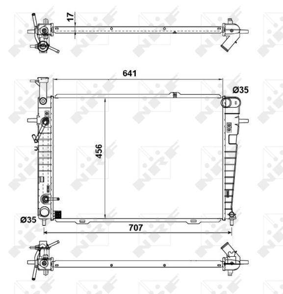 Radiator racire motor