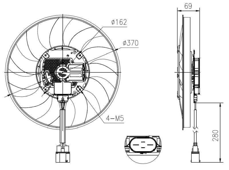 Ventilator radiator racire