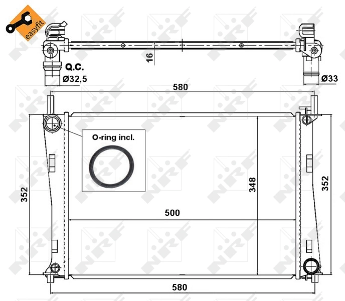 Radiator racire motor