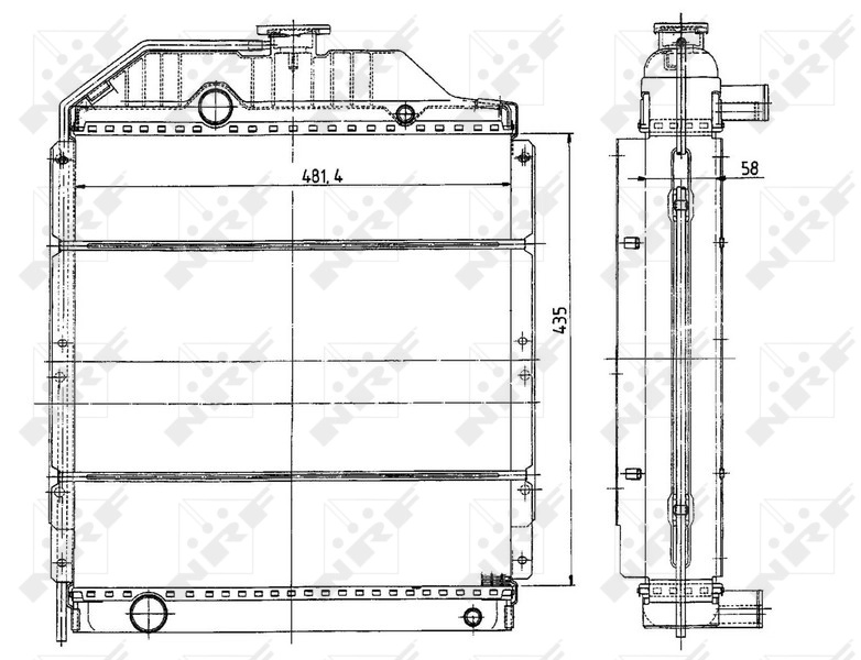 Radiator racire motor