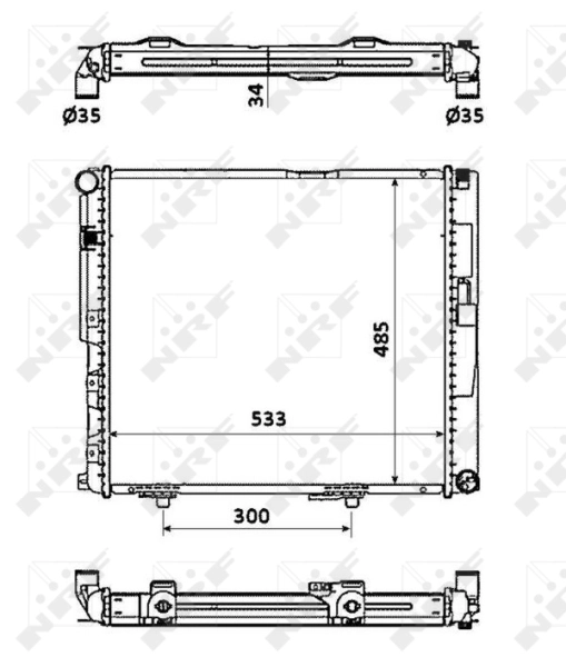 Radiator racire motor