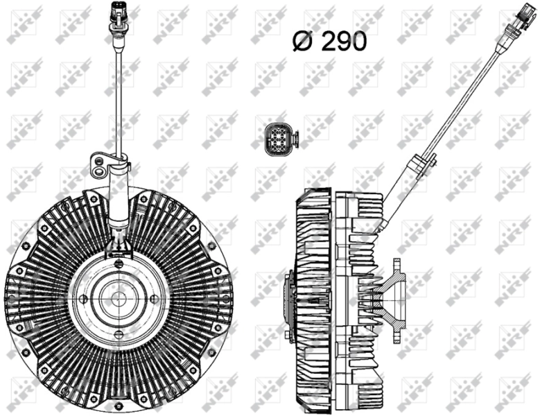 Cupla, ventilator radiator