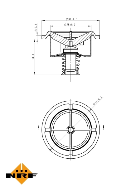 Termostat lichid racire