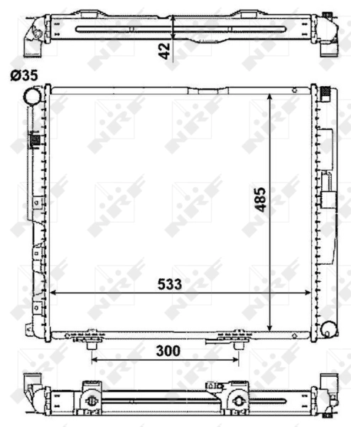 Radiator racire motor
