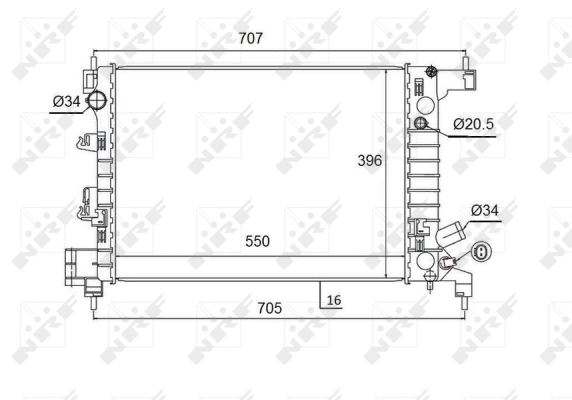 Radiator racire motor