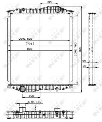 Radiator racire motor
