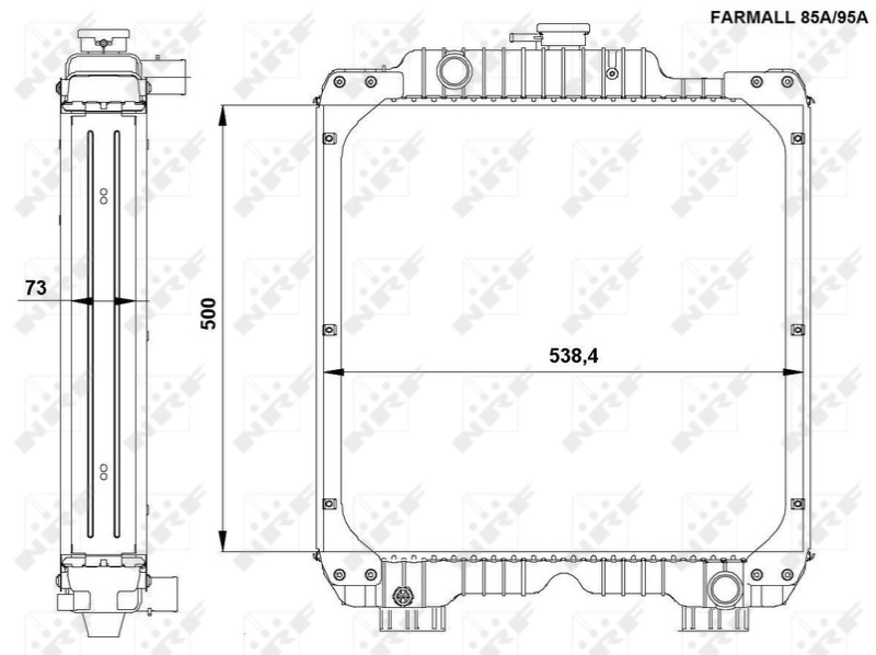 Radiator racire motor