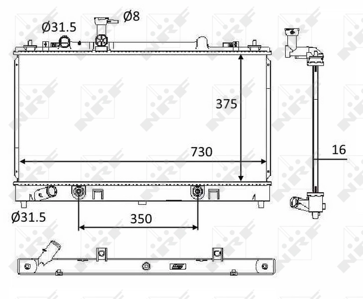 Radiator racire motor