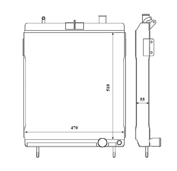 Radiator racire motor