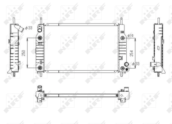 Radiator racire motor