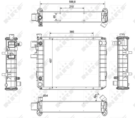 Radiator racire motor