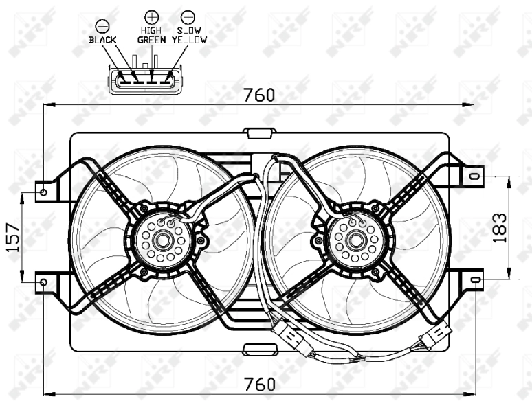 Ventilator radiator racire