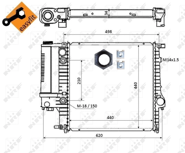 Radiator racire motor