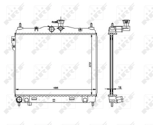 Radiator racire motor