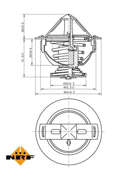 Termostat lichid racire