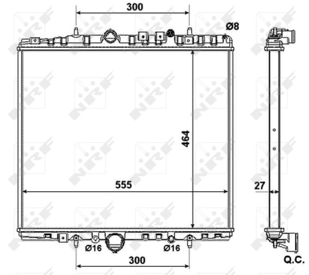 Radiator racire motor