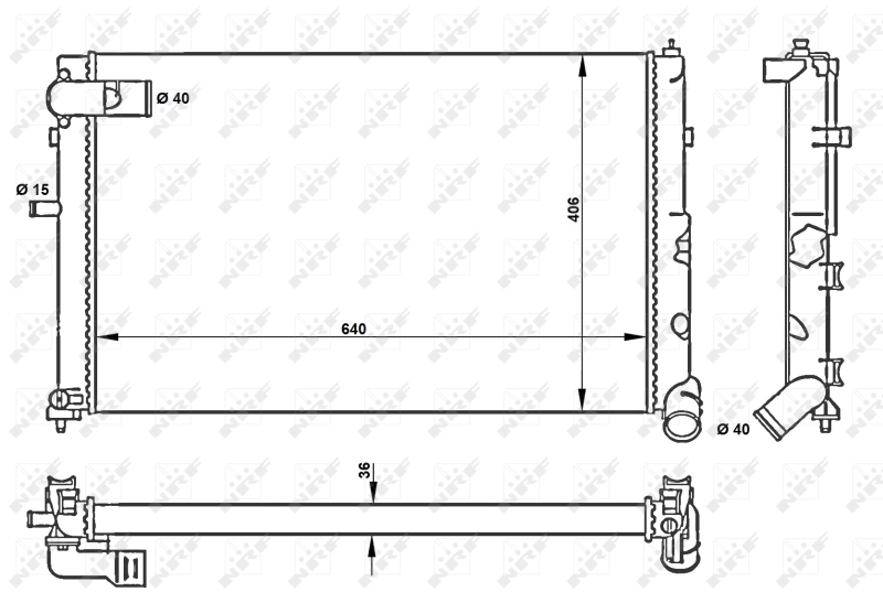 Radiator racire motor