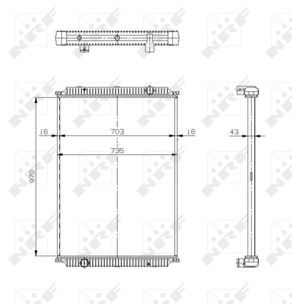 Radiator racire motor