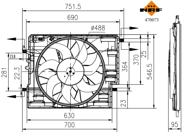 Ventilator radiator racire