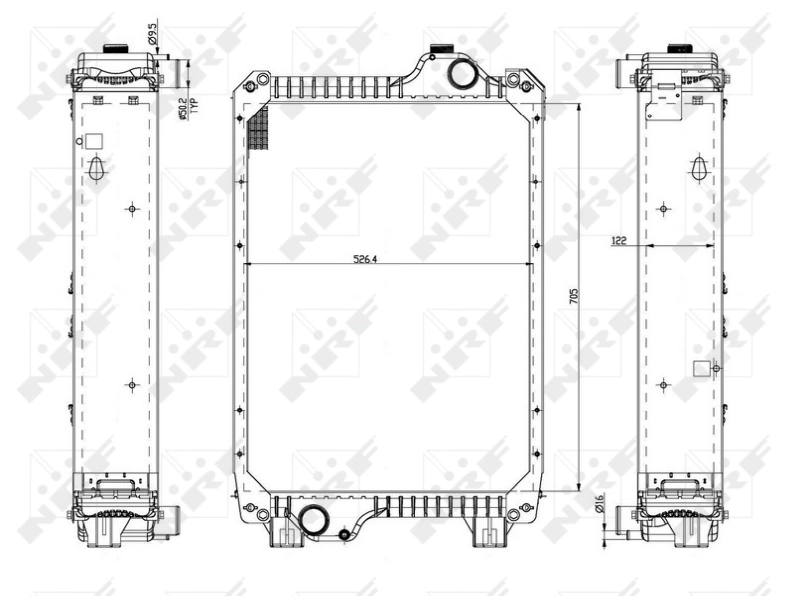 Radiator racire motor