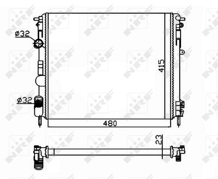 Radiator racire motor