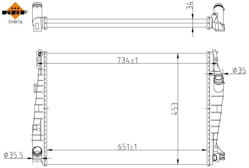 Radiator racire motor