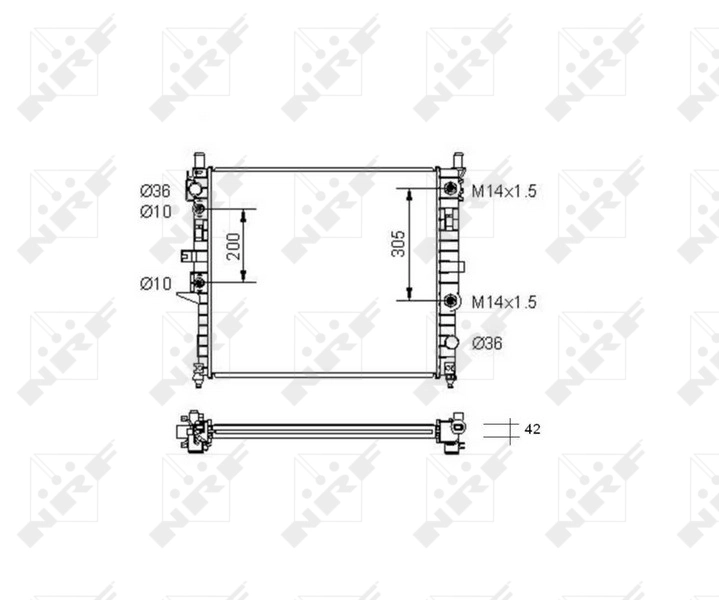 Radiator racire motor