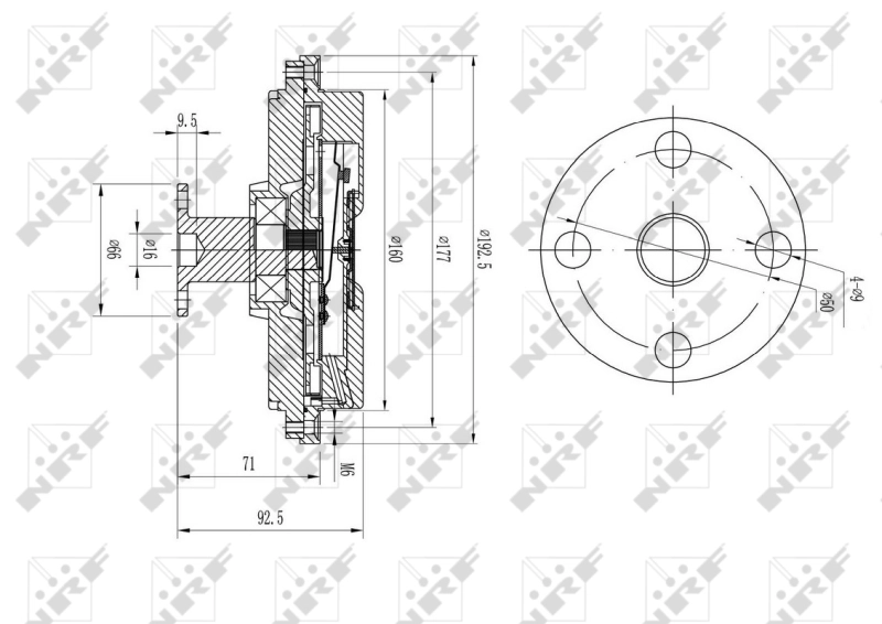 Cupla ventilator radiator
