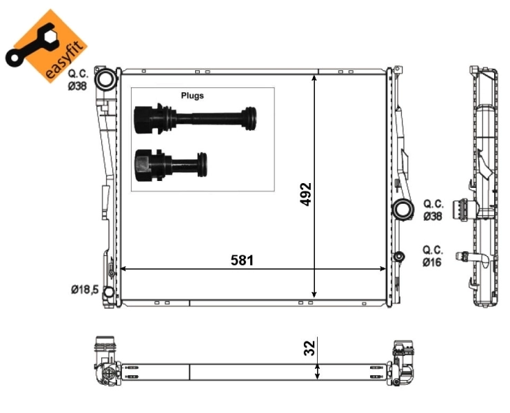 Radiator racire motor